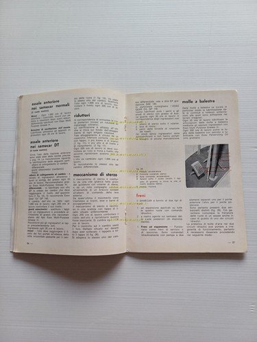 SAME Samecar Agricolo 1963 trattore manuale uso manutenzione originale