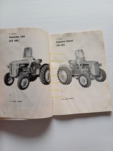 SAME Sametto 120 - 120 DT 1963 trattore manuale uso …