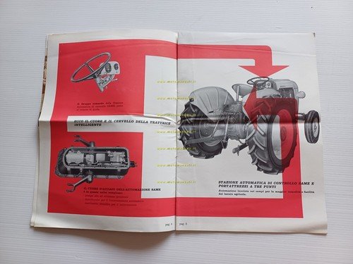 Same trattore modello 240 Automazione 1960 depliant italiano originale