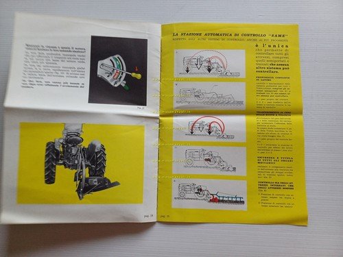 Same trattore modello 240 Automazione 1960 depliant italiano originale