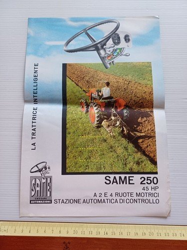 Same trattore modello 250 1963 depliant italiano originale