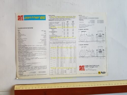 SAME trattore Panther 95 depliant originale