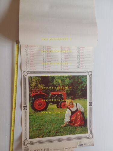 SAME Trattori calendario 1965 italiano originale completo