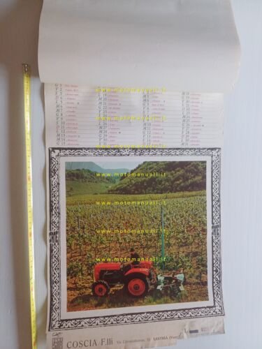SAME Trattori calendario 1965 italiano originale completo