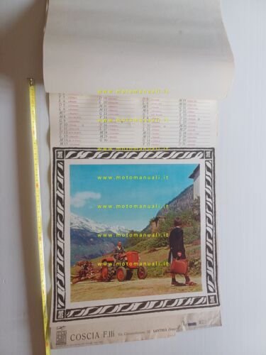 SAME Trattori calendario 1965 italiano originale completo