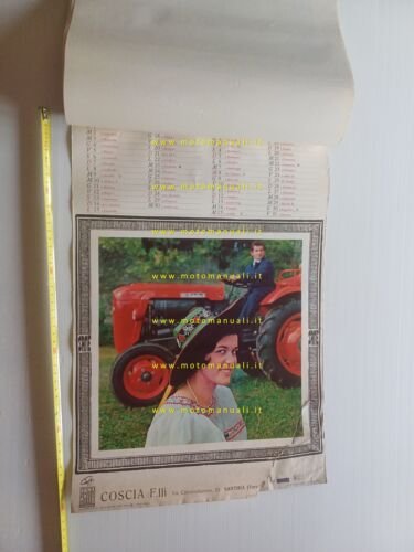 SAME Trattori calendario 1965 italiano originale completo