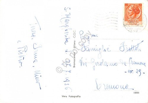 San Fruttuoso di Camogli Panorama spiaggia dall'alto barche 1956 | Immagine Gallery 2