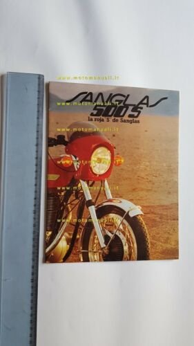 Sanglas 500 S depliant Spagnolo originale anni 70 brochure