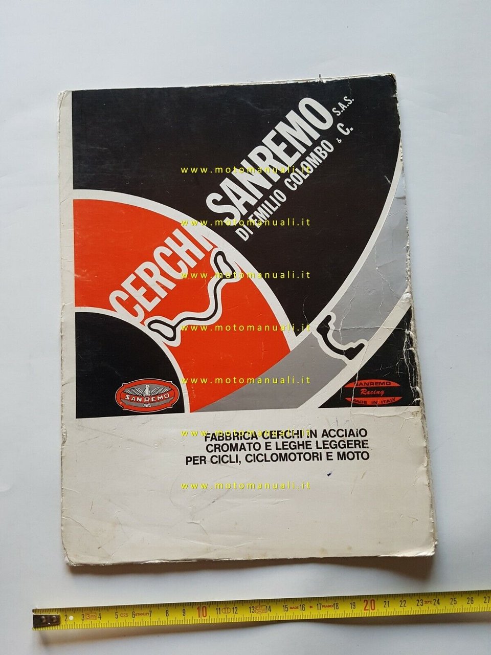 SANREMO catalogo cerchi moto ciclomotori anni 70 originale