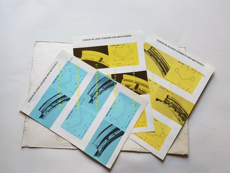 SANREMO catalogo cerchi moto ciclomotori anni 70 originale