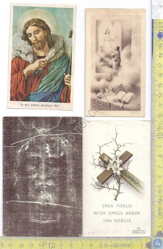 Santino - 4 Santini con soggetto Gesù - anni vari | Immagine principale