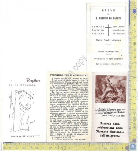 Santino - 4 Santini vari soggetti - anni vari | Immagine principale