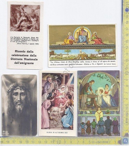 Santino - 5 Santini vari soggetti - anni vari | Immagine principale