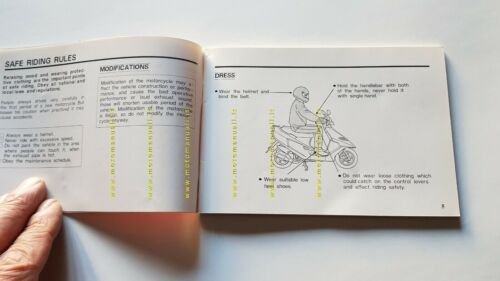 Sanyang Passing 110 SR Scooter manuale uso originale owner's manual