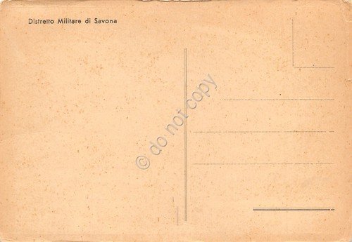 Savona Distretto Militare Illustrata bordi segnati
