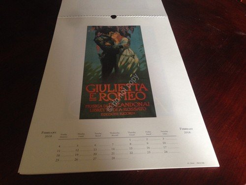 Scala di Milano Calendario 2018 Turandot Giulietta e Romeo Cabiria … | Immagine Gallery 2