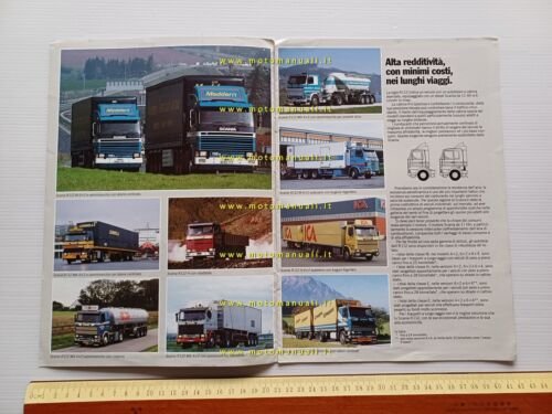 Scania autocarro R 112 1986 depliant italiano originale