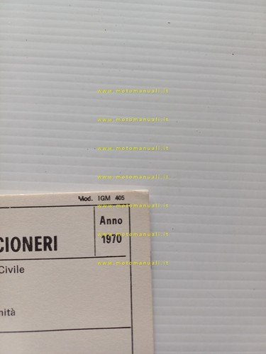 Scioneri Fiat 850 S 1970 scheda omologazione DGM Motorizzazione Facsimile