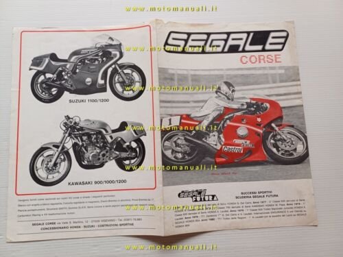 Segale Corse telai kit trasformazioni 1981 depliant originale italiano