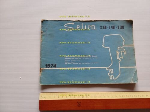 Selva motori fuoribordo S 350 400 500 1974 catalogo ricambi …