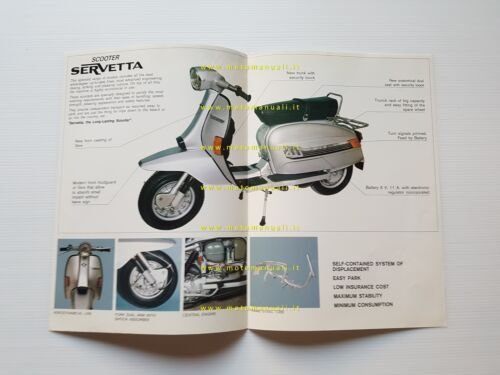 Serveta Lambretta 125 150 200 depliant originale