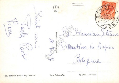 Sestola panorama salendo in seggiovia animata 1957 cartolina | Immagine Gallery 2