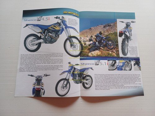 Sherco 4.5i - 5.1i Enduro 2006 depliant inglese originale