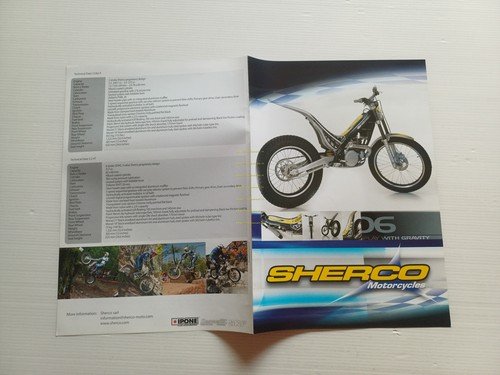 Sherco catalogo produzione modelli trial 2006 depliant inglese originale