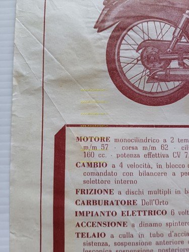 SIATA 160 Sport anni 50 depliant italiano originale