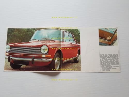 Simca 1301 - 1501 LS GLS 1967 depliant italiano originale