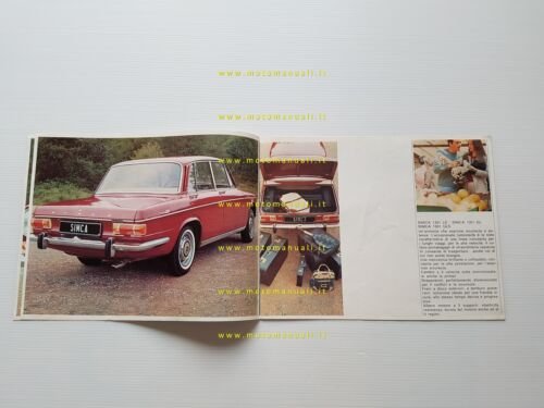 Simca 1301 - 1501 LS GLS 1967 depliant italiano originale