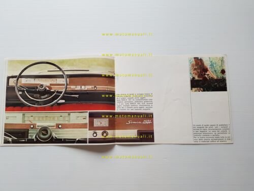 Simca 1301 - 1501 LS GLS 1967 depliant italiano originale