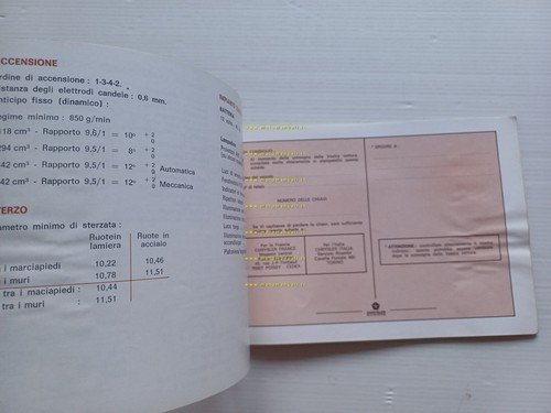 Simca Chrysler Horizon modelli 1979-80 manuale uso originale italiano