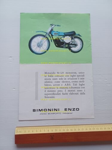 Simonini 50 Cross 1971 depliant originale italiano
