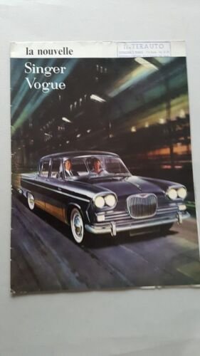 Singer Vogue 1961 depliant originale francese genuine factory brochure