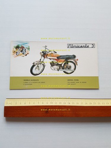 SIS Sachs 50 Almirante 5 1972 depliant originale testo portoghese …