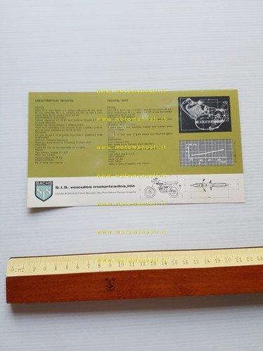 SIS Sachs 50 Almirante 5 1972 depliant originale testo portoghese …