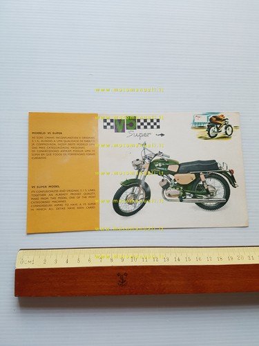 SIS Sachs 50 V5 Super 1968 depliant originale testo portoghese …