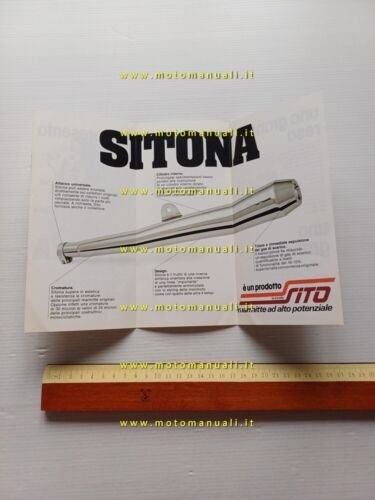 SITO Sitona marmitta moto depliant italiano originale