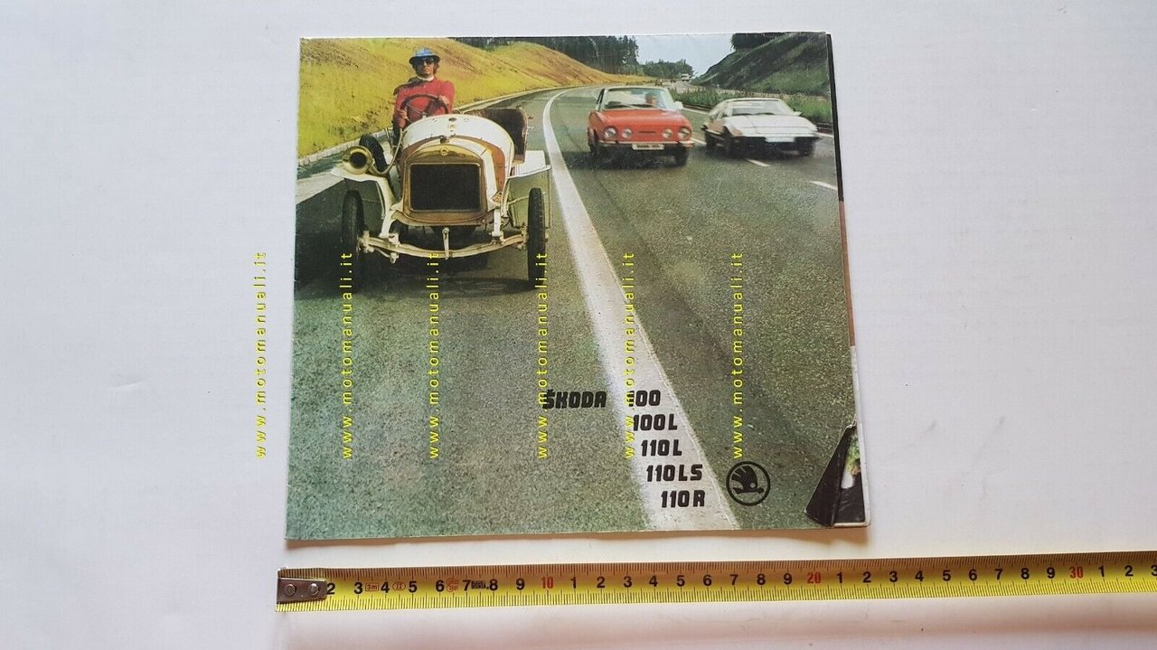 Skoda 100-100 L-110 L\LS\R depliant italiano anni 70 auto originale …