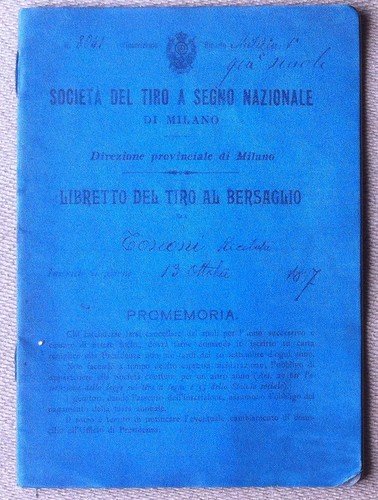 Società Tiro a Segno Nazionale - Libretto tiro al bersaglio …