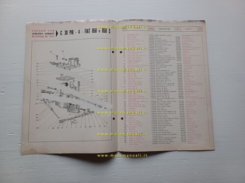 Solex carburatore C.30 PIB 4 Fiat 850 - 850 S …