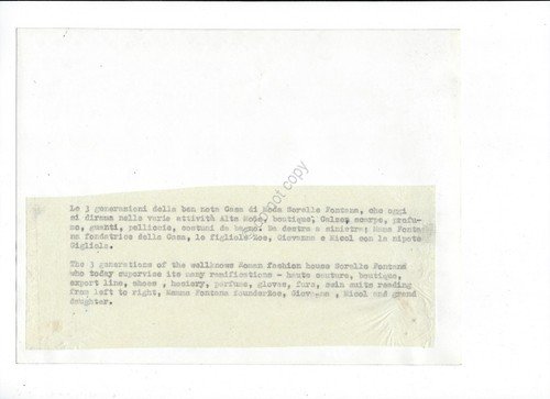 Sorelle Fontana fotografia delle 3 generazioni Mamma Zoe Giovanna Micol … | Immagine Gallery 2