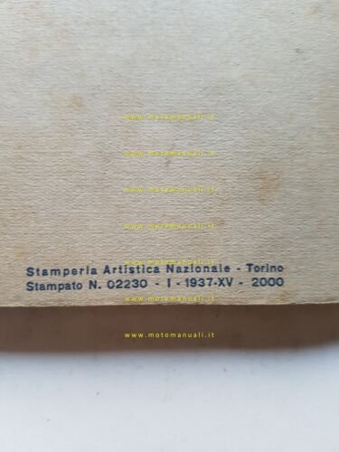 SPA Fiat Autocarro mod. 38 R 1937 manuale uso manutenzione …