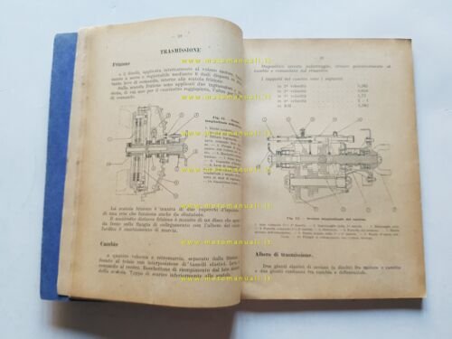 SPA Fiat Autocarro mod. 38 R-RA 1940 manuale uso manutenzione …