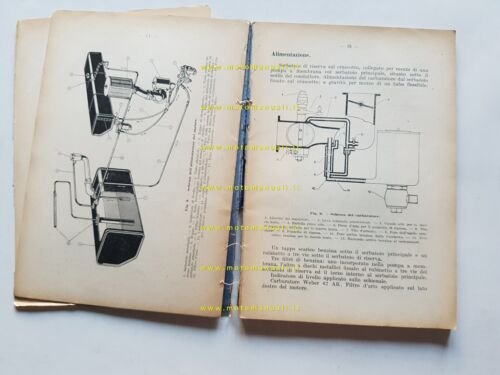 SPA Fiat Autocarro mod. 38 R-RA 1943 manuale uso manutenzione …