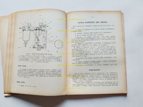 SPA Fiat Autocarro mod. 38 R-RA 1943 manuale uso manutenzione …