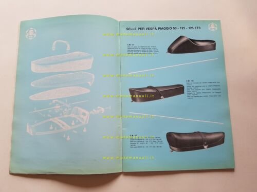 SPAAM catalogo generale selle Vespa Ciao moto anni 80 originale