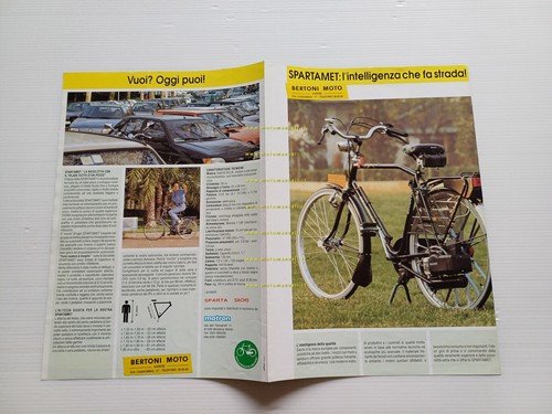 Spartamet Sachs 50 Bicicletta motorizzata depliant originale italiano