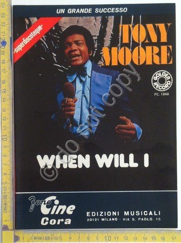 Spartito - Score - Tony Moore : When WIll I … | Immagine principale
